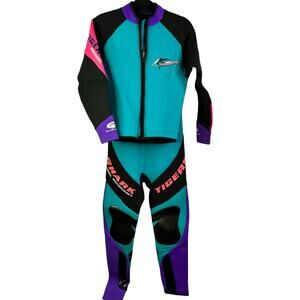 Vintage Tigershark PWC Watercraft Full Length Wetsuit and jacket Adult 90’s